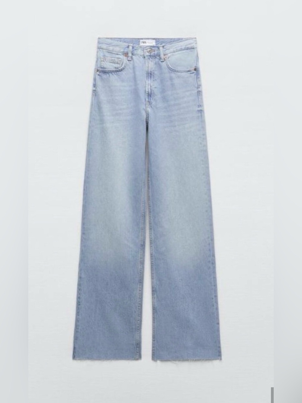 Zara Light Blue Wide-Leg Jeans
